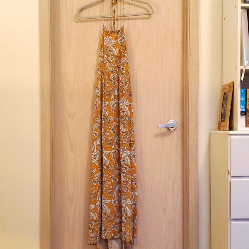 Open back maxi dress